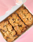 3 Chocolate Chip Cookie Caramel Slices