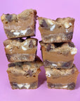 Chocolate Chip Cookie Caramel Slice Halves