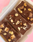 Nutella & Hazelnut Baked Caramel Slice