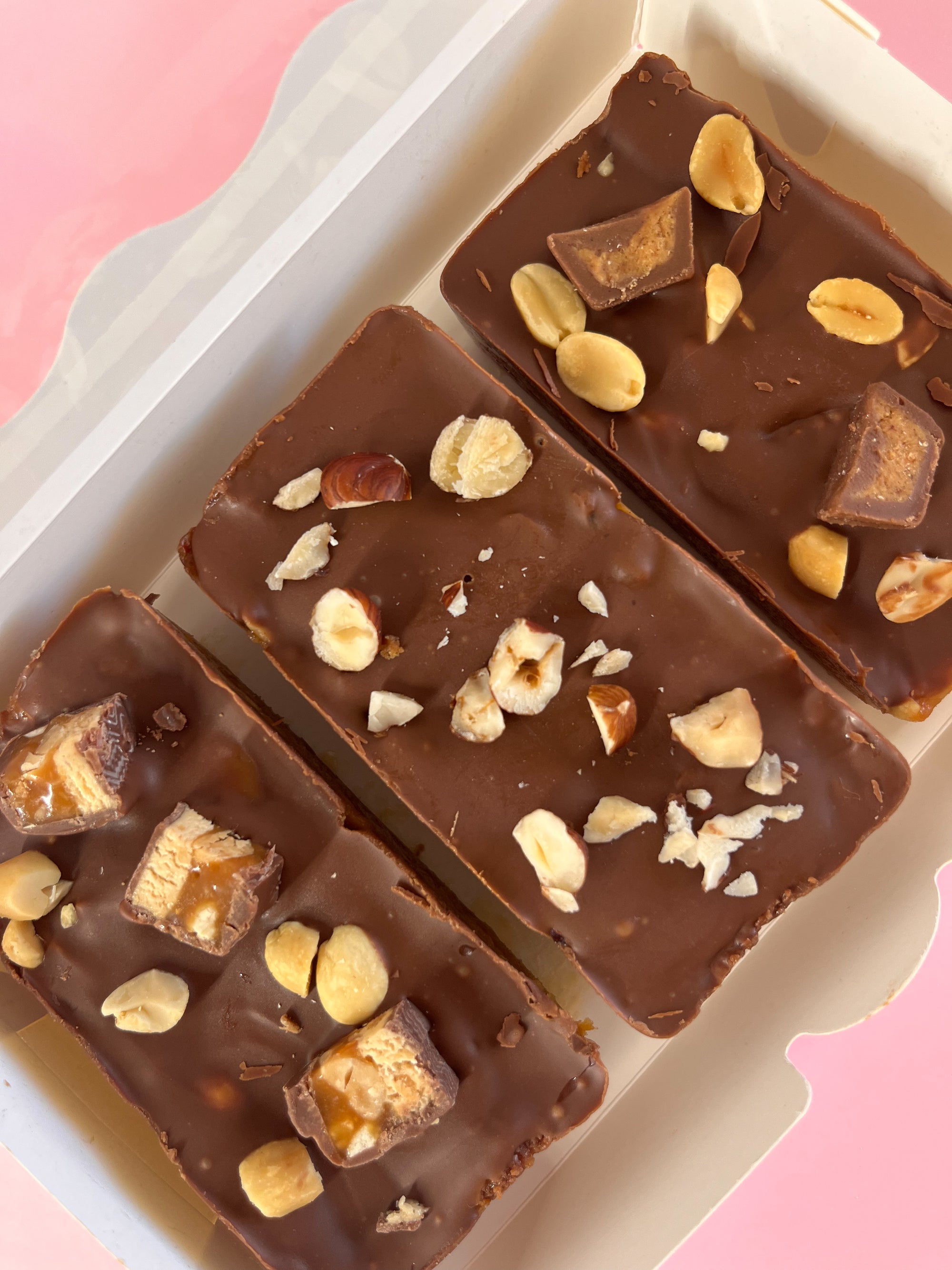 Nutella & Hazelnut Baked Caramel Slice